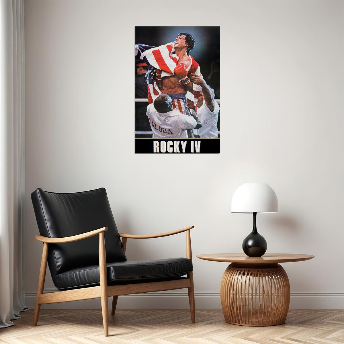 Rocky 4 Movie Drama Sport Adventure Poster Wall Art Print Home Wall Decor - xonomax
