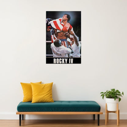 Rocky 4 Movie Drama Sport Adventure Poster Wall Art Print Home Wall Decor - xonomax