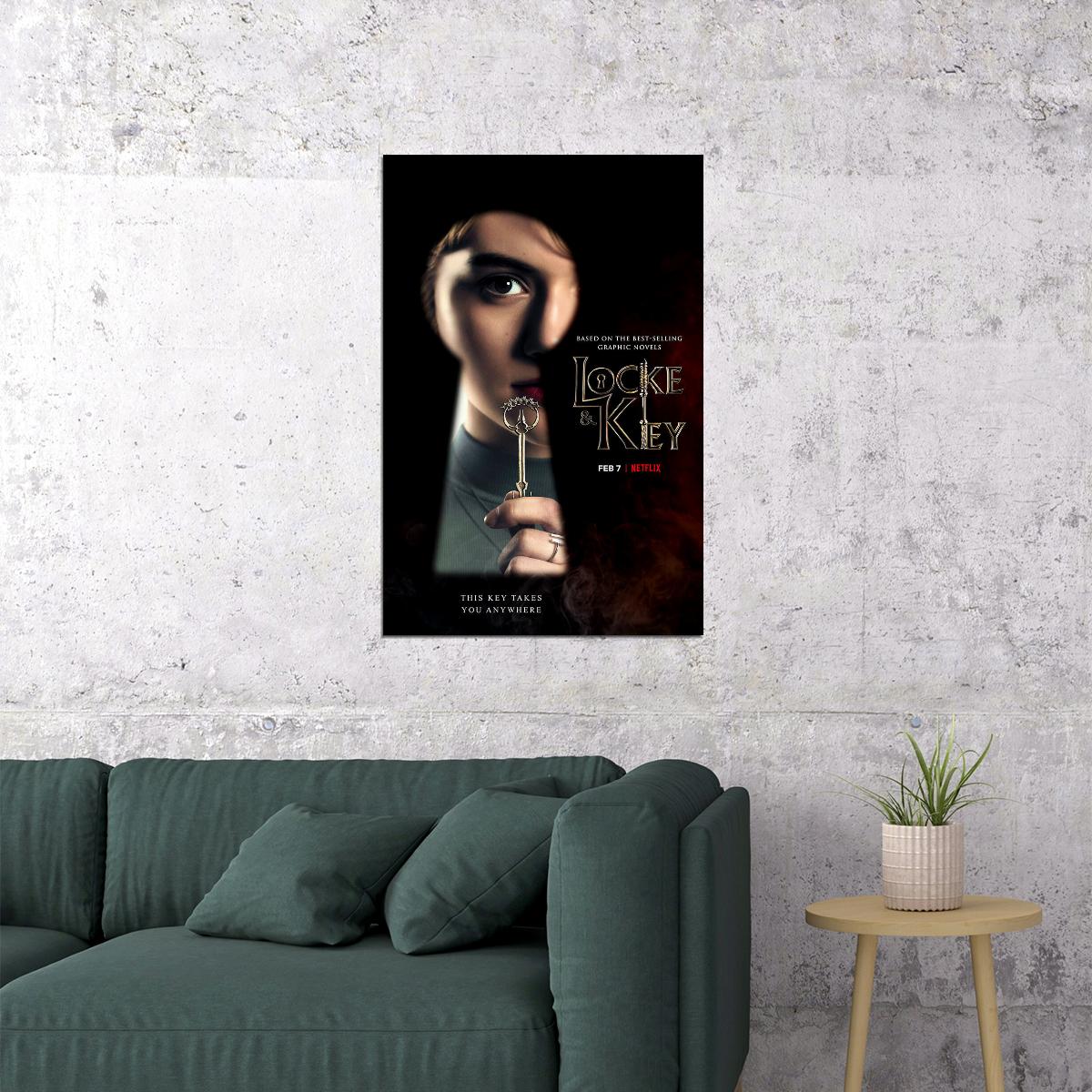 Locke And Key Movie Horror Thriller Fantasy Poster Wall Art Print Home Wall Decor - xonomax