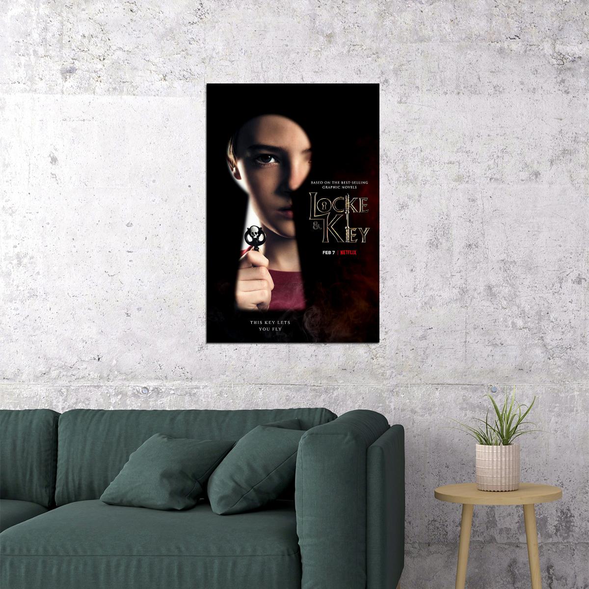 Locke And Key Movie Fantasy Horror Drama Poster Wall Art Print Home Wall Decor - xonomax