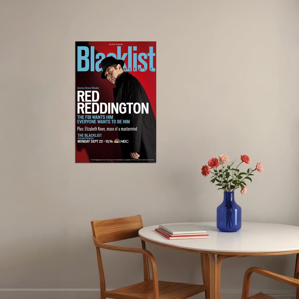 The Blacklist Movie Crime Mystery Drama Poster Wall Art Print Home Wall Decor - xonomax