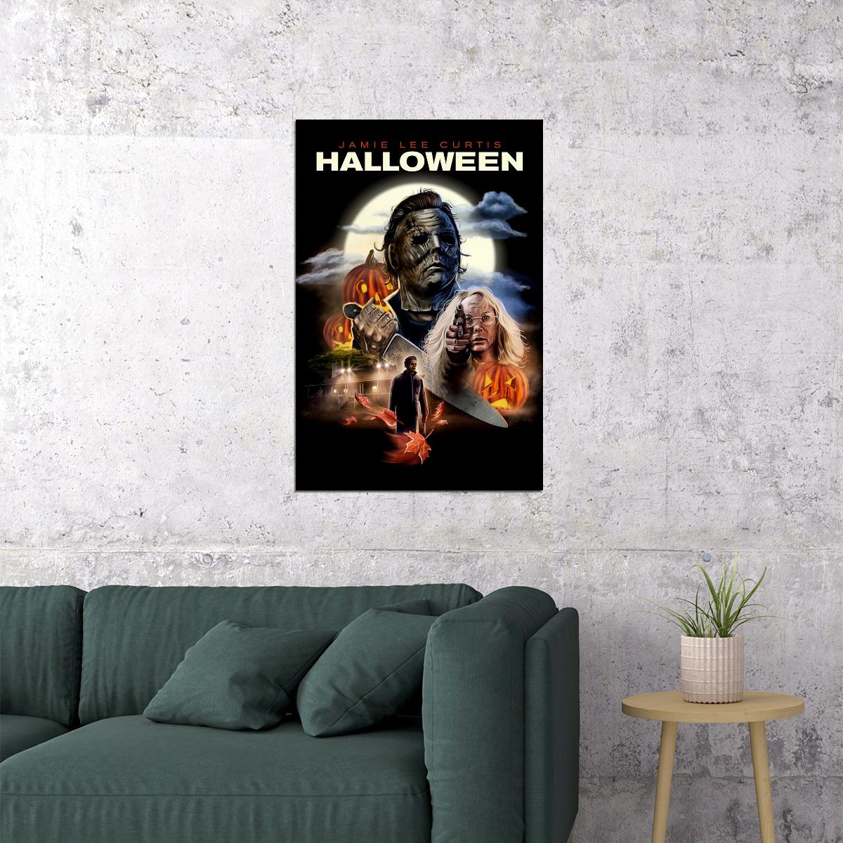 Halloween Kills Movie Thriller Horror Action Poster Wall Art Print Home Wall Decor - xonomax