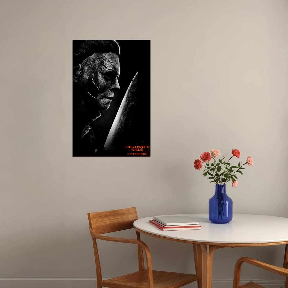 Halloween Kills Movie Action Thriller Horror Poster Wall Art Print Home Wall Decor - xonomax