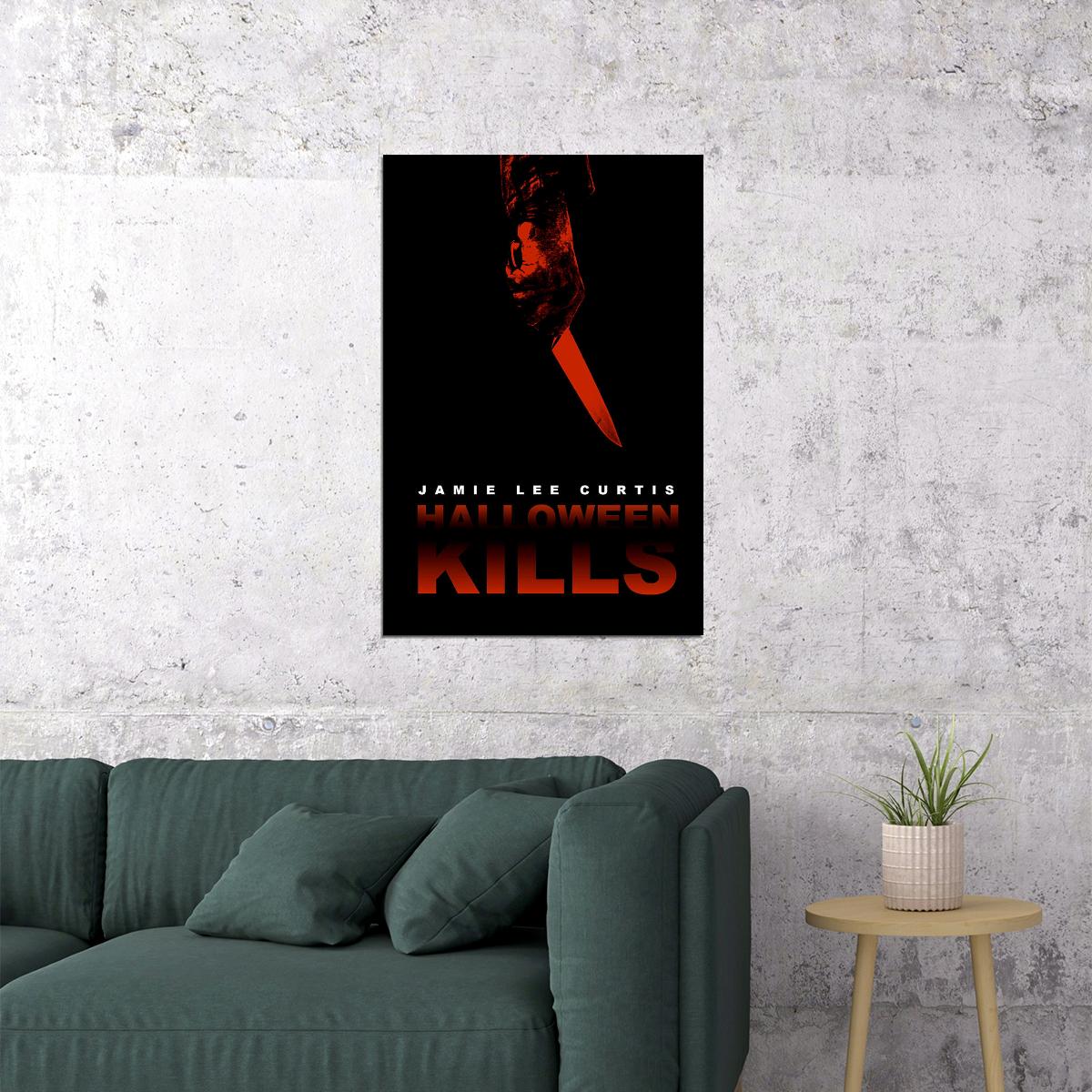 Halloween Kills Movie Horror Action Thriller Poster Wall Art Print Home Wall Decor - xonomax