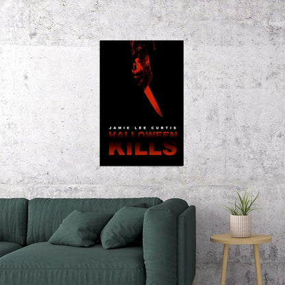 Halloween Kills Movie Horror Action Thriller Poster Wall Art Print Home Wall Decor - xonomax