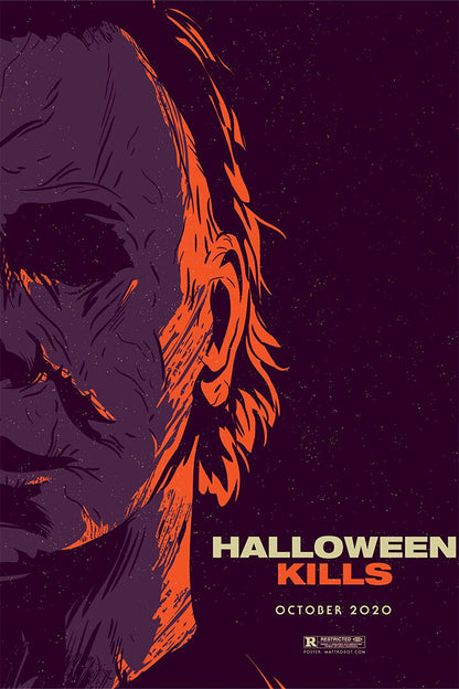 Halloween Kills Movie Horror Thriller Action Poster Wall Art Print Home Wall Decor - xonomax
