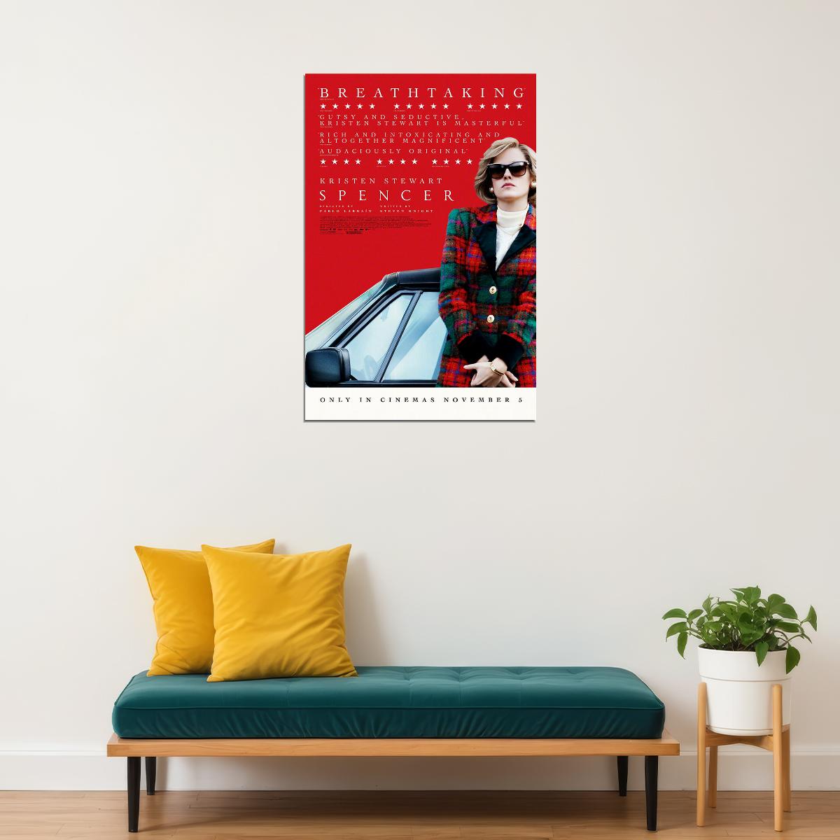 Spencer Movie Drama Biography Family Poster Wall Art Print Home Wall Decor - xonomax
