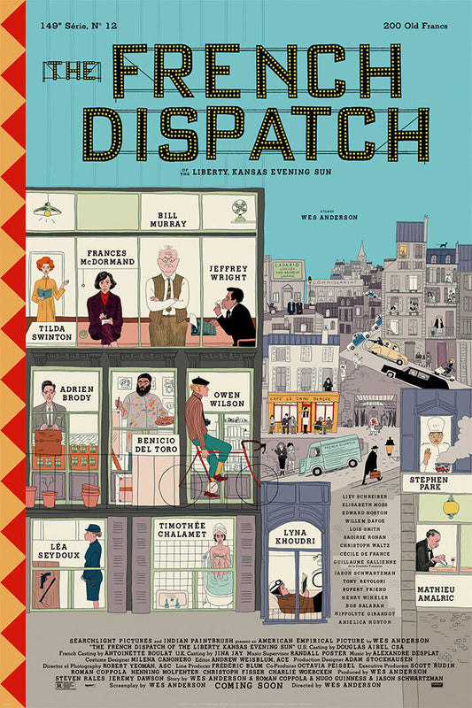 The French Dispatch Movie Romantic Comedy Drama Poster Wall Art Print Home Wall Decor - xonomax