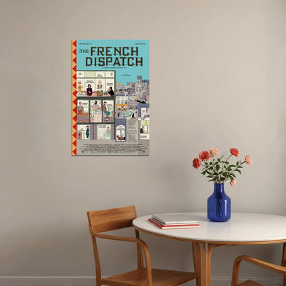 The French Dispatch Movie Romantic Comedy Drama Poster Wall Art Print Home Wall Decor - xonomax