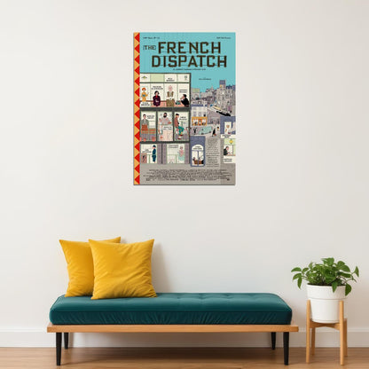 The French Dispatch Movie Romantic Comedy Drama Poster Wall Art Print Home Wall Decor - xonomax