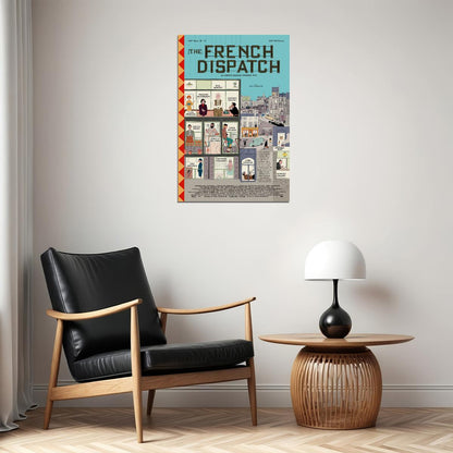 The French Dispatch Movie Romantic Comedy Drama Poster Wall Art Print Home Wall Decor - xonomax