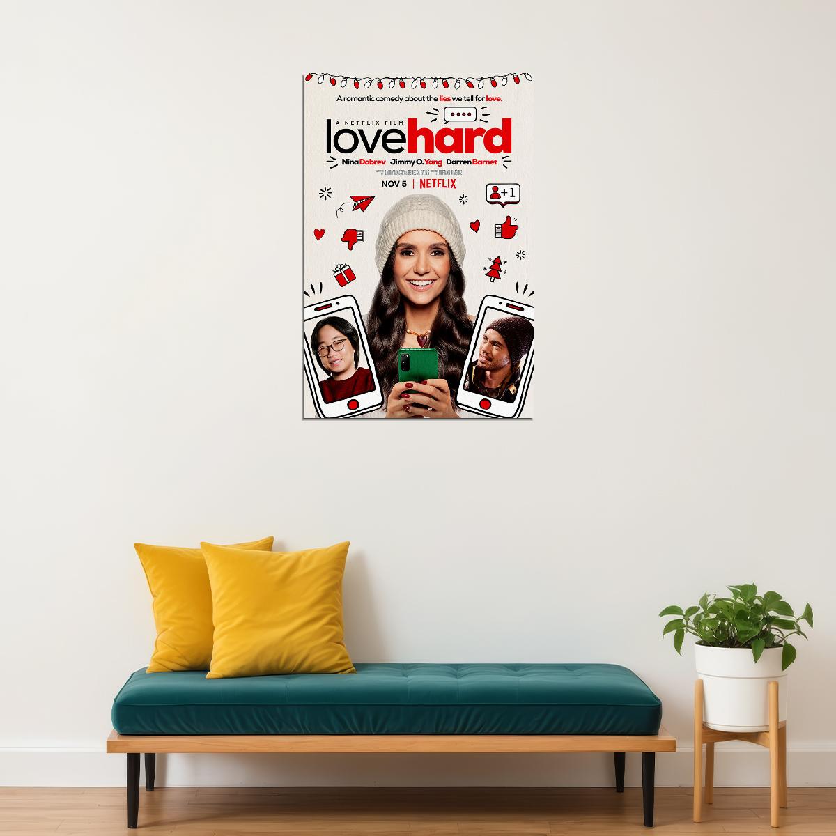Love Hard Movie Comedy Romantik Poster Wall Art Print Home Wall Decor - xonomax