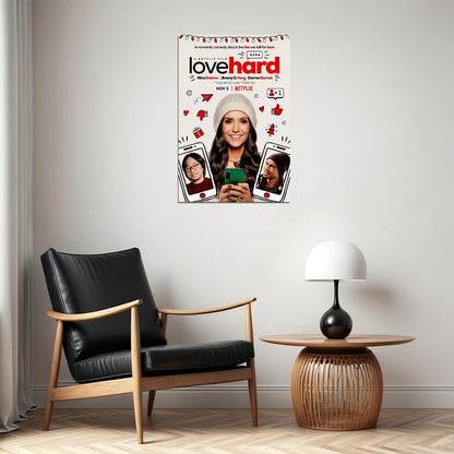Love Hard Movie Comedy Romantik Poster Wall Art Print Home Wall Decor - xonomax