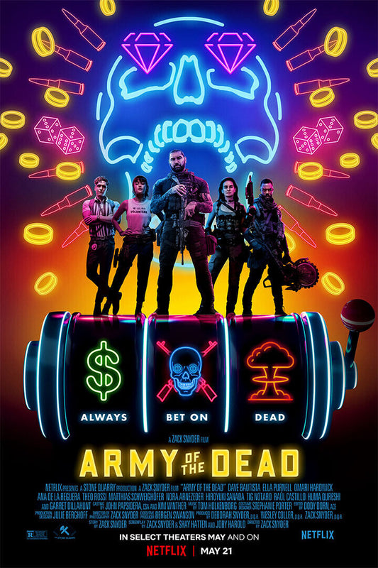 Army Of The Dead Full Character Movie Action Poster Wall Art Print Home Wall Decor - xonomax