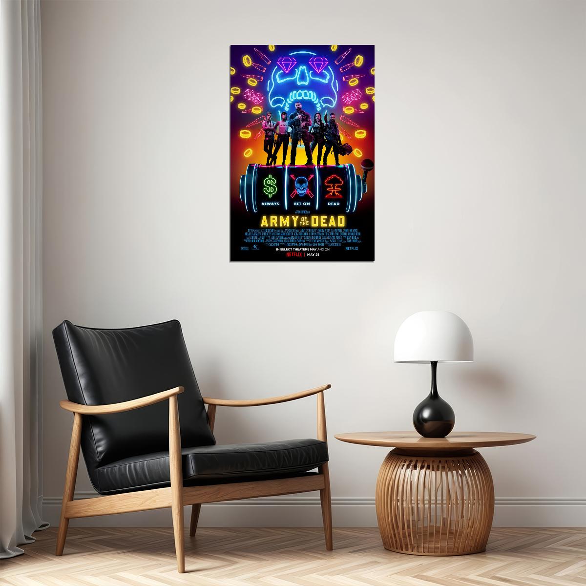 Army Of The Dead Full Character Movie Action Poster Wall Art Print Home Wall Decor - xonomax