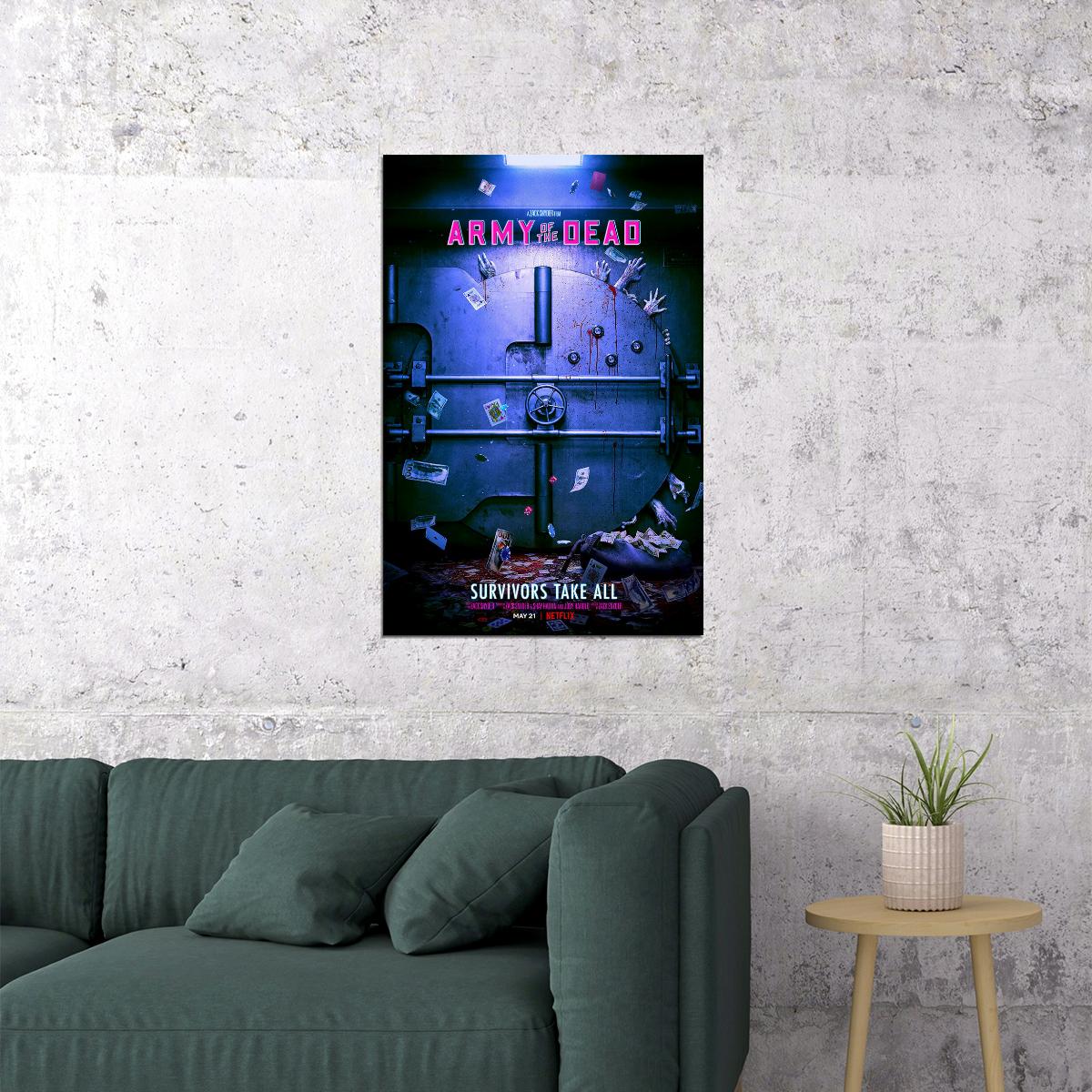 Army Of The Dead Full Character Movie Crime Poster Wall Art Print Home Wall Decor - xonomax