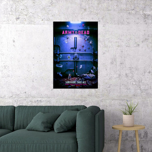Army Of The Dead Full Character Movie Crime Poster Wall Art Print Home Wall Decor - xonomax