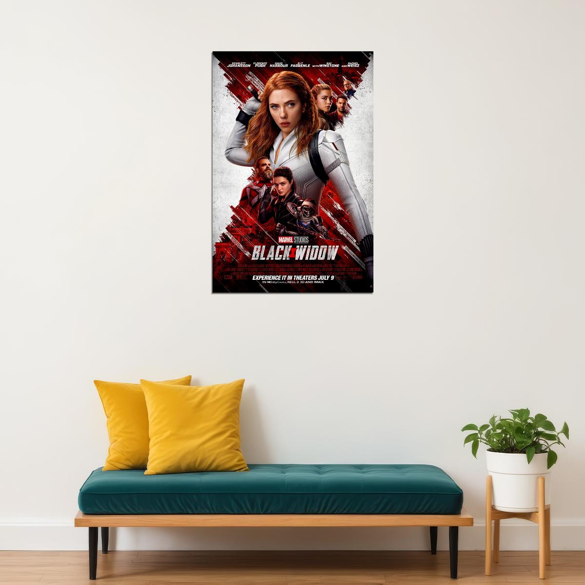 Black Widow Movie Excitement Action Poster Wall Art Print Home Wall Decor - xonomax