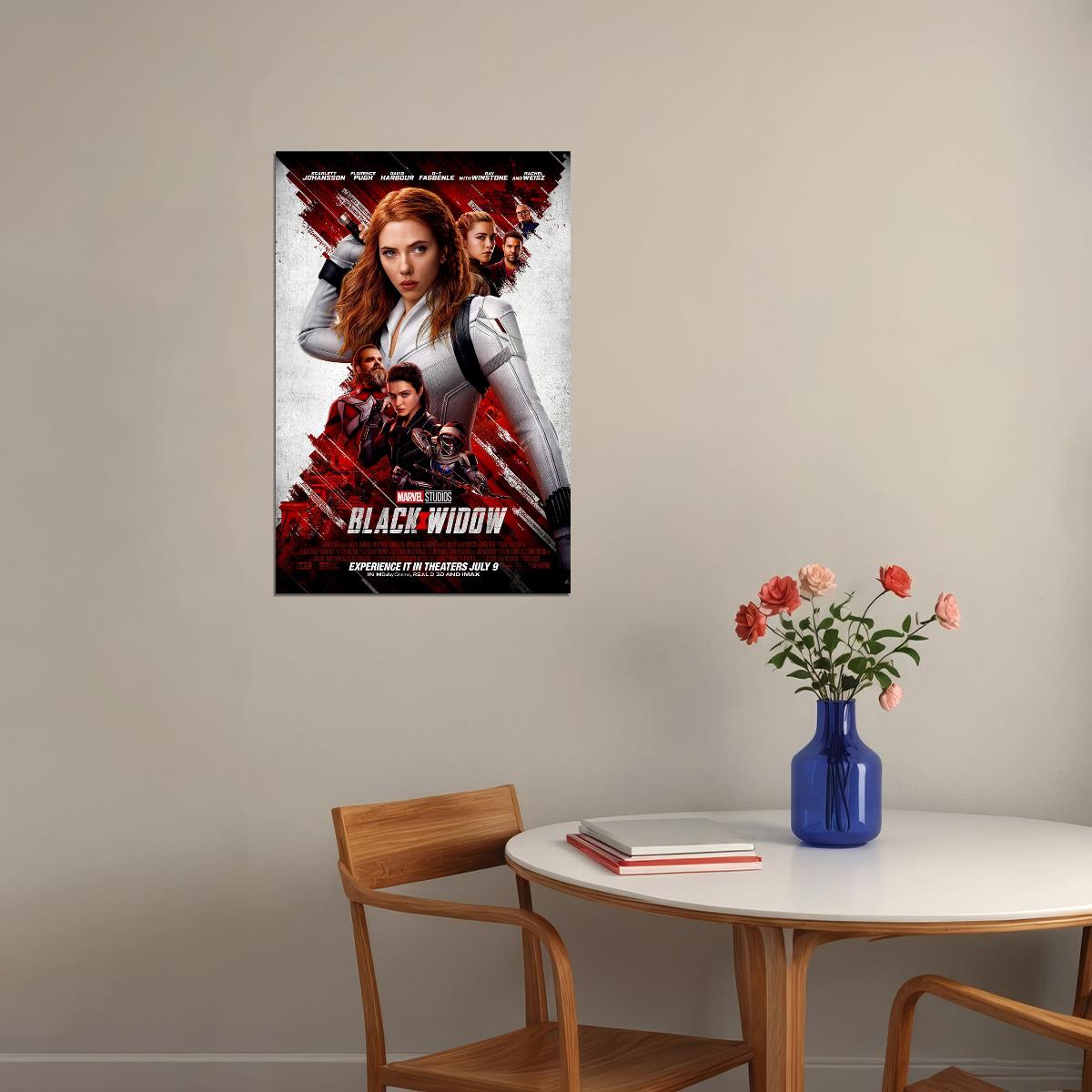 Black Widow Movie Excitement Action Poster Wall Art Print Home Wall Decor - xonomax