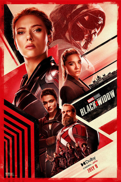 Black Widow Movie Family Action Superhero Drama Poster Wall Art Print Home Wall Decor - xonomax