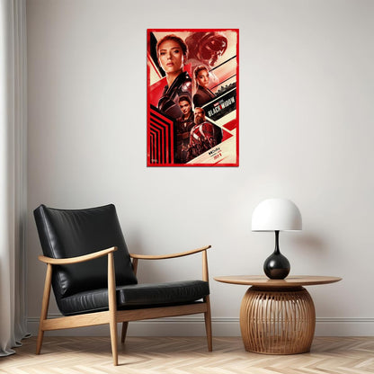 Black Widow Movie Family Action Superhero Drama Poster Wall Art Print Home Wall Decor - xonomax