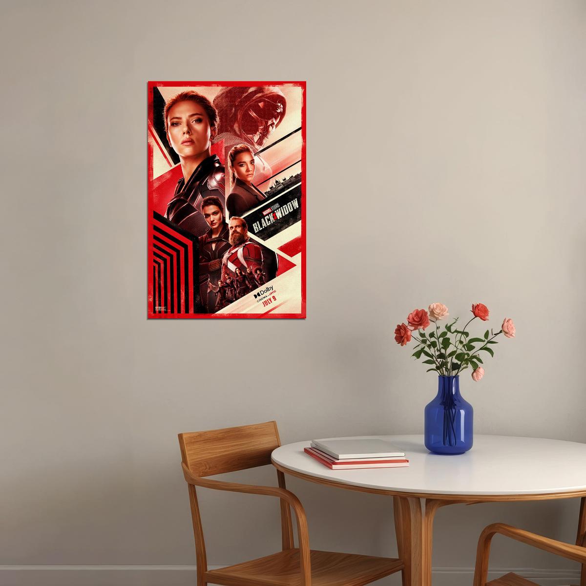 Black Widow Movie Family Action Superhero Drama Poster Wall Art Print Home Wall Decor - xonomax