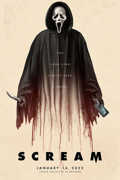 Scream Movie Action Thriller Horror Poster Wall Art Print Home Wall Decor - xonomax