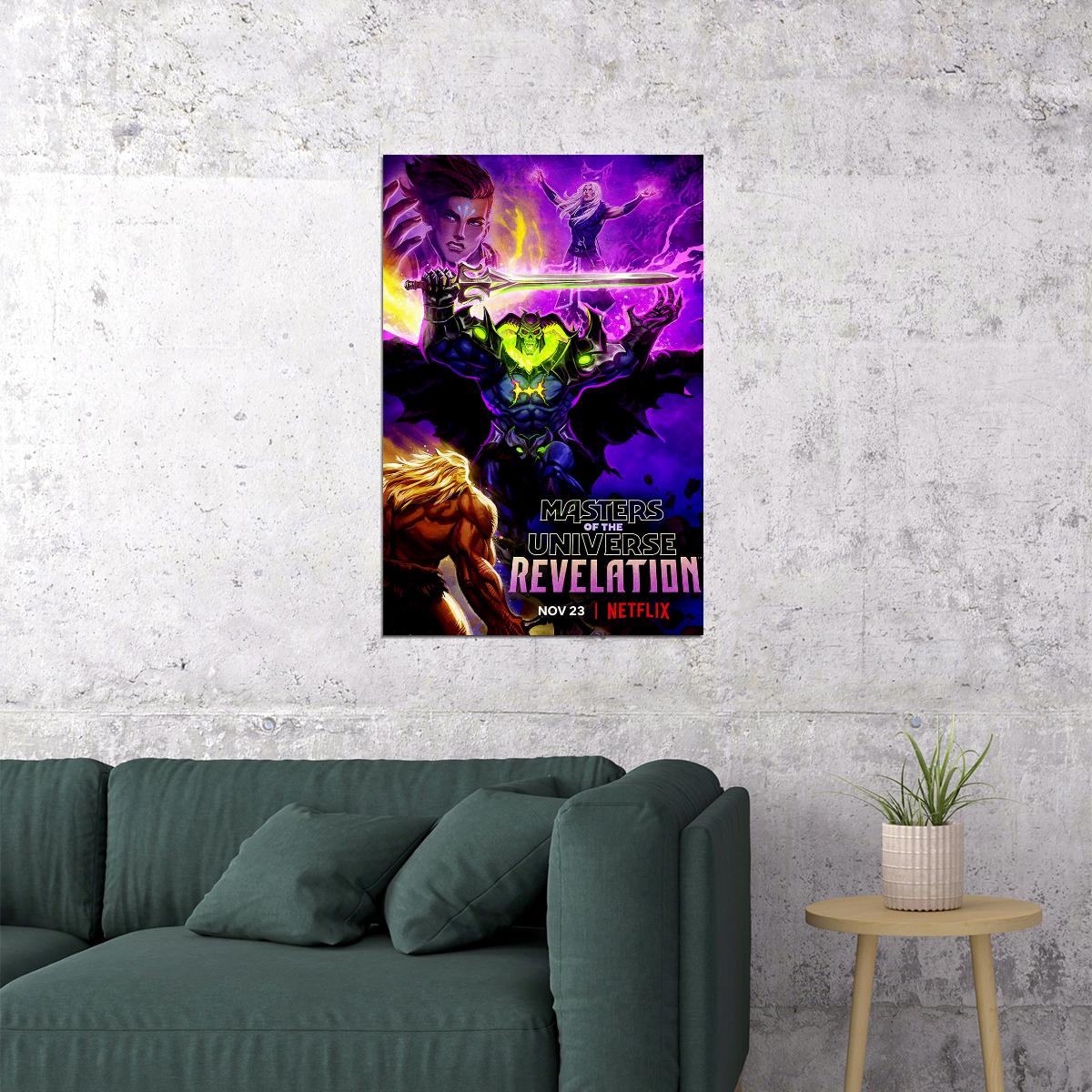 Masters Of The Universe Revelation Movie Action Poster Wall Art Print Home Wall Decor - xonomax