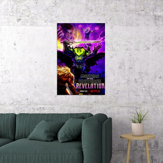 Masters Of The Universe Revelation Movie Action Poster Wall Art Print Home Wall Decor - xonomax