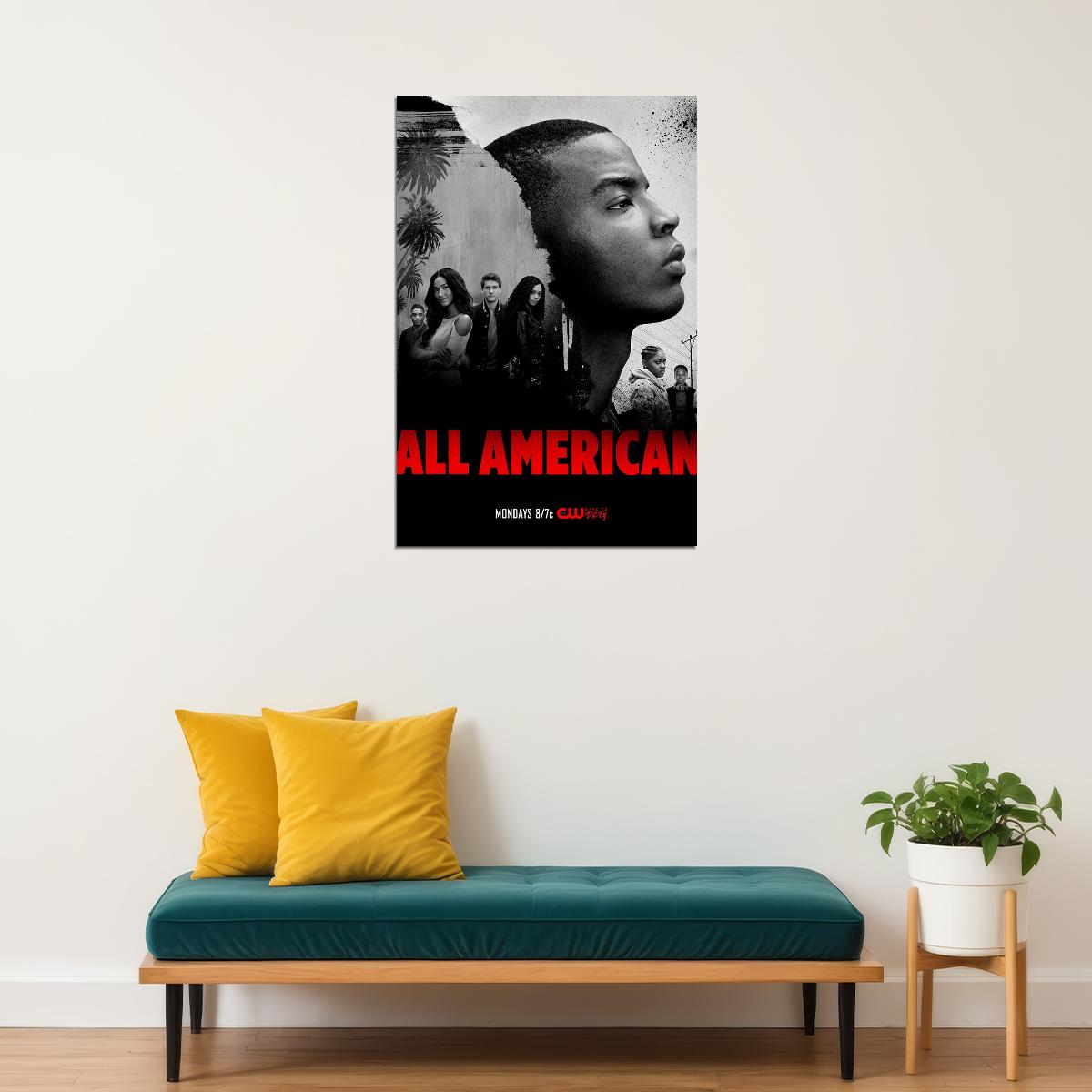 All American Movie Sport Action Adventure Drama Poster Wall Art Print Home Wall Decor - xonomax