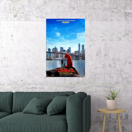 Clifford The Big Red Dog Movie Action Comedy Family Poster Wall Art Print Home Wall Decor - xonomax