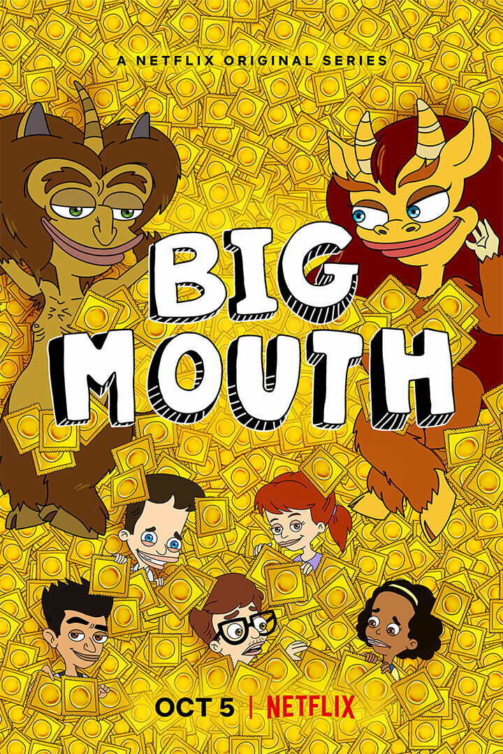 Big Mouth Full Character Movie Animasyon Poster Wall Art Print Home Wall Decor - xonomax