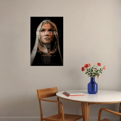 Benedetta Movie Biography Drama History Action Poster Wall Art Print Home Wall Decor - xonomax