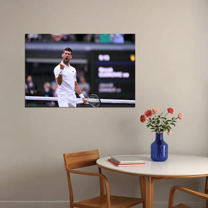Novak Djokovic Serbian Best Tennis Player Sports Poster Wall Art Print Home Wall Decor - xonomax