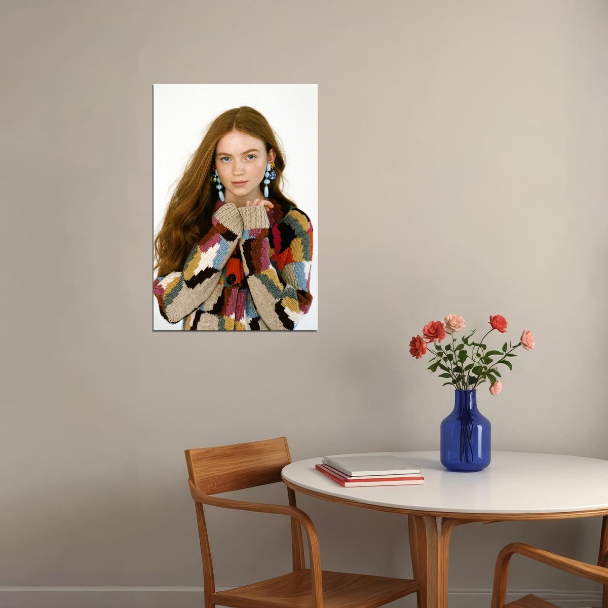 Sadie Sink Famous American Cinema Actor Artist Poster Wall Art Print Home Wall Decor - xonomax
