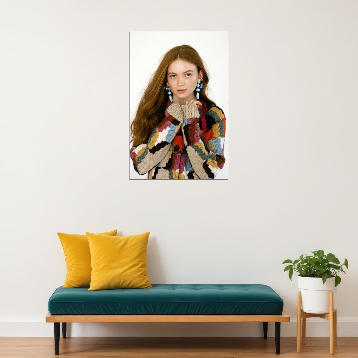 Sadie Sink Famous American Cinema Actor Artist Poster Wall Art Print Home Wall Decor - xonomax