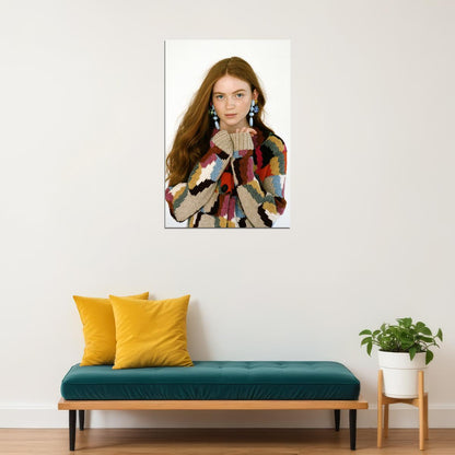 Sadie Sink Famous American Cinema Actor Artist Poster Wall Art Print Home Wall Decor - xonomax