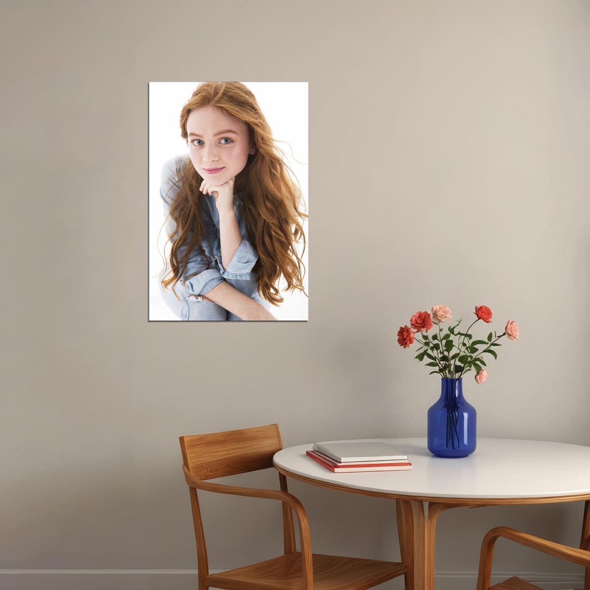 Sadie Sink Famous American Tv Series Actor Artist Poster Wall Art Print Home Wall Decor - xonomax