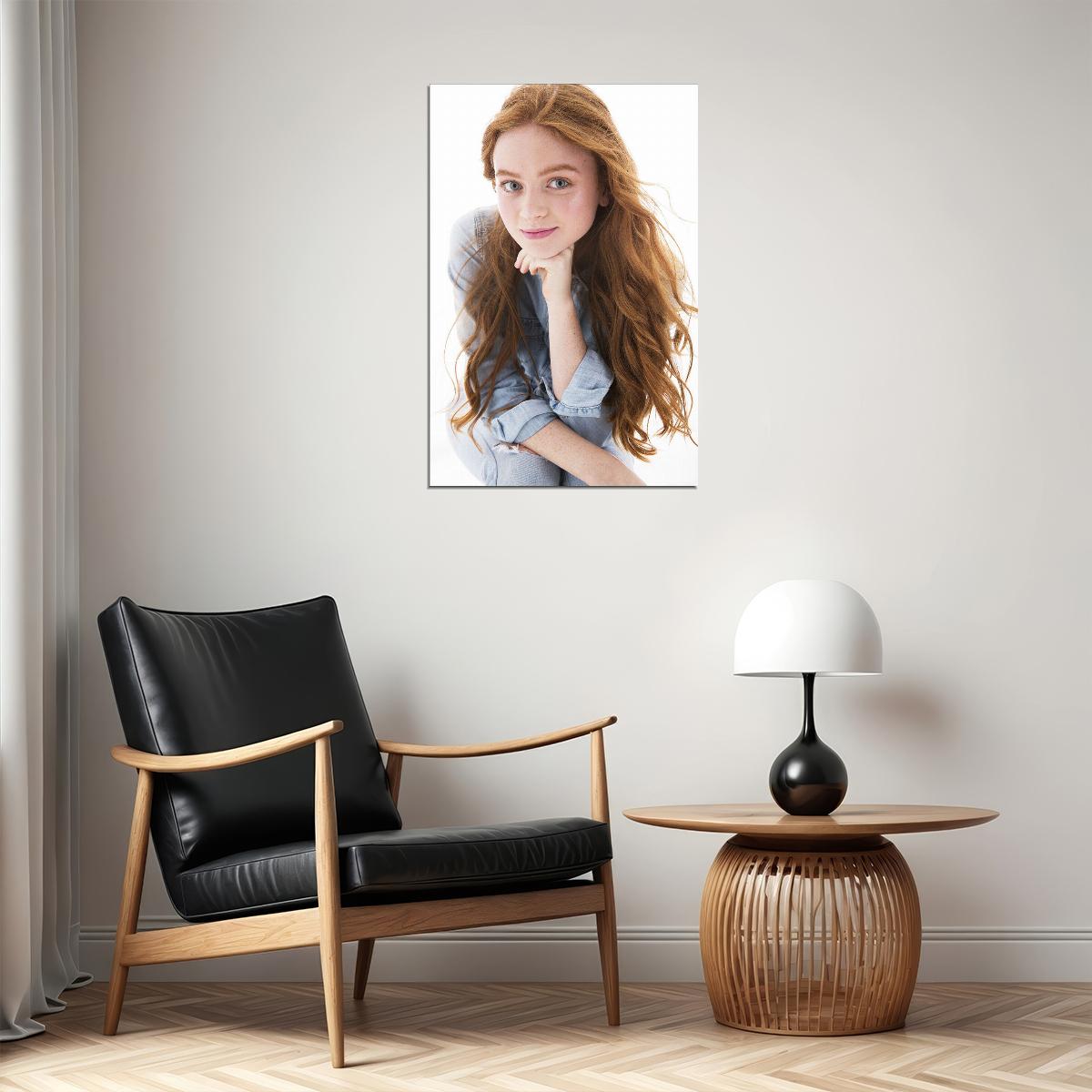 Sadie Sink Famous American Tv Series Actor Artist Poster Wall Art Print Home Wall Decor - xonomax