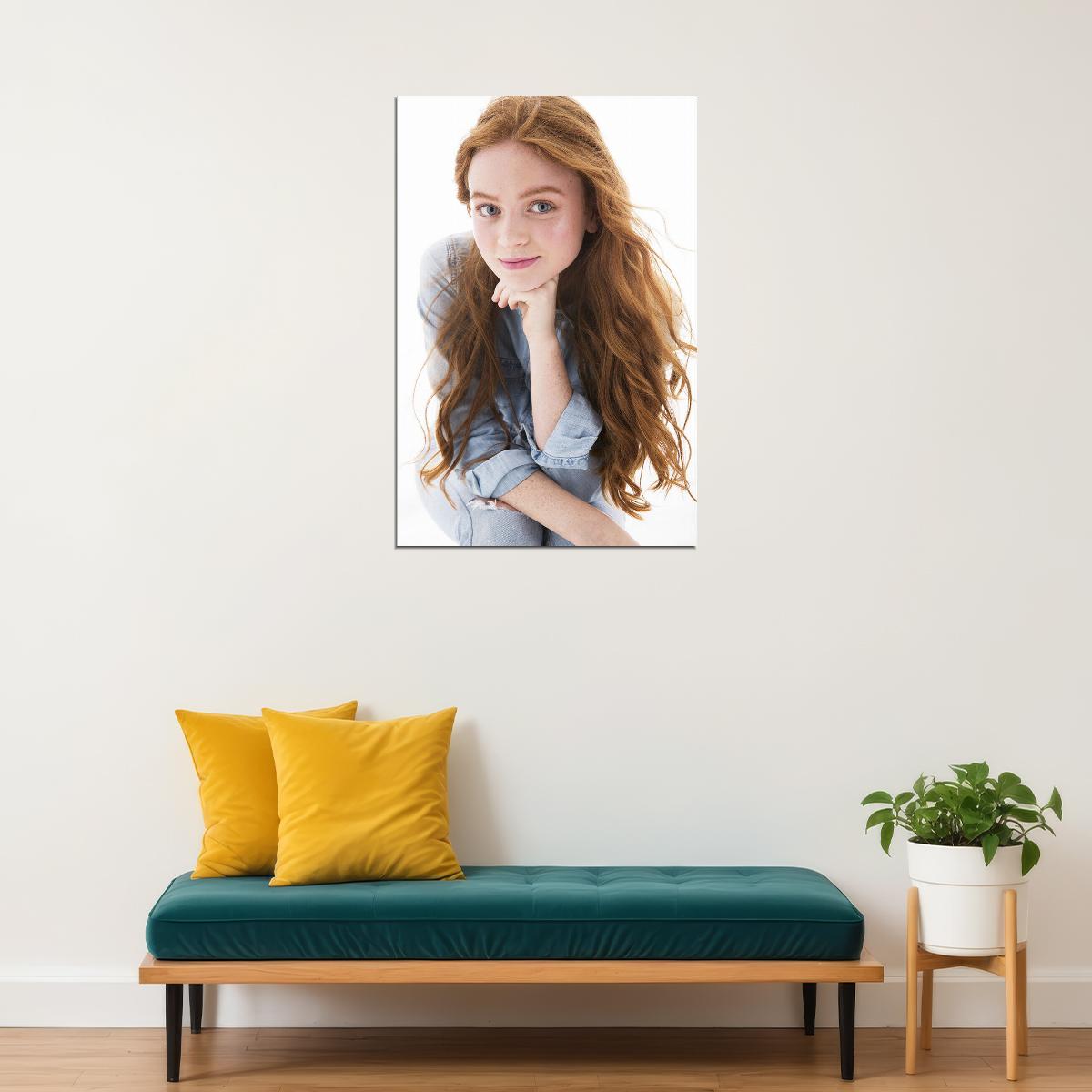 Sadie Sink Famous American Tv Series Actor Artist Poster Wall Art Print Home Wall Decor - xonomax