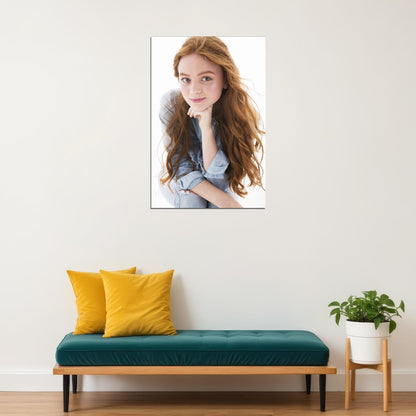 Sadie Sink Famous American Tv Series Actor Artist Poster Wall Art Print Home Wall Decor - xonomax