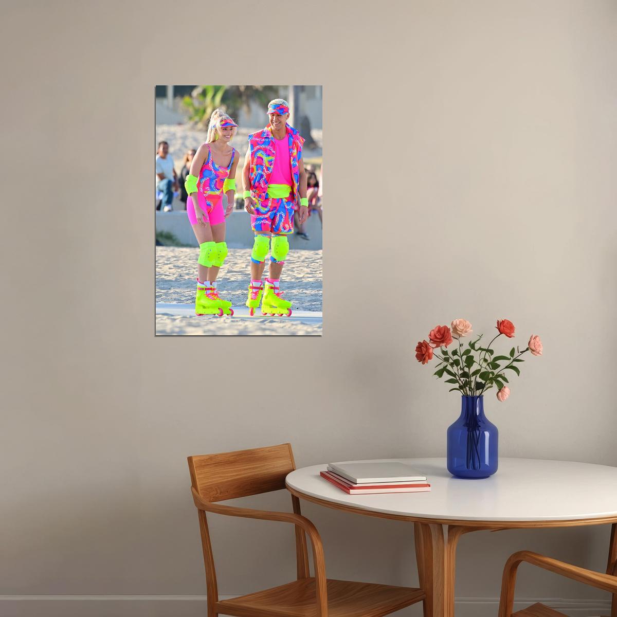 Margot And Gosling Famous Actors Movie Shoots Poster Wall Art Print Home Wall Decor - xonomax