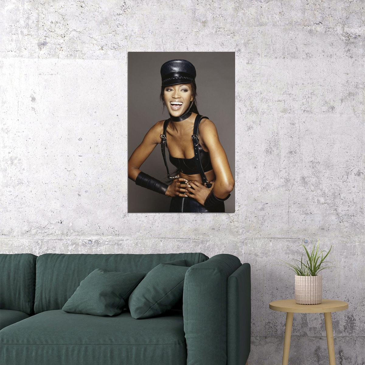 Naomi Campbell British Woman Model Beauty Girl Poster Wall Art Print Home Wall Decor - xonomax