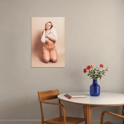 Iskra Lawrence Famous British Women Model Artist Poster Wall Art Print Home Wall Decor - xonomax