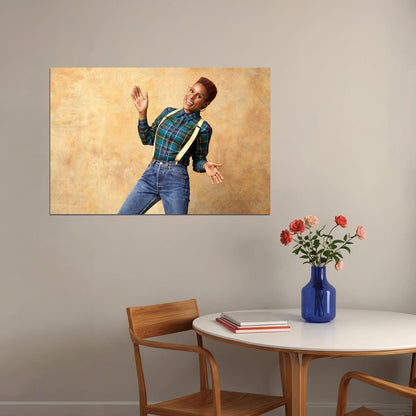 Issa Rae American Cinema Actor Screenwriter Poster Wall Art Print Home Wall Decor - xonomax