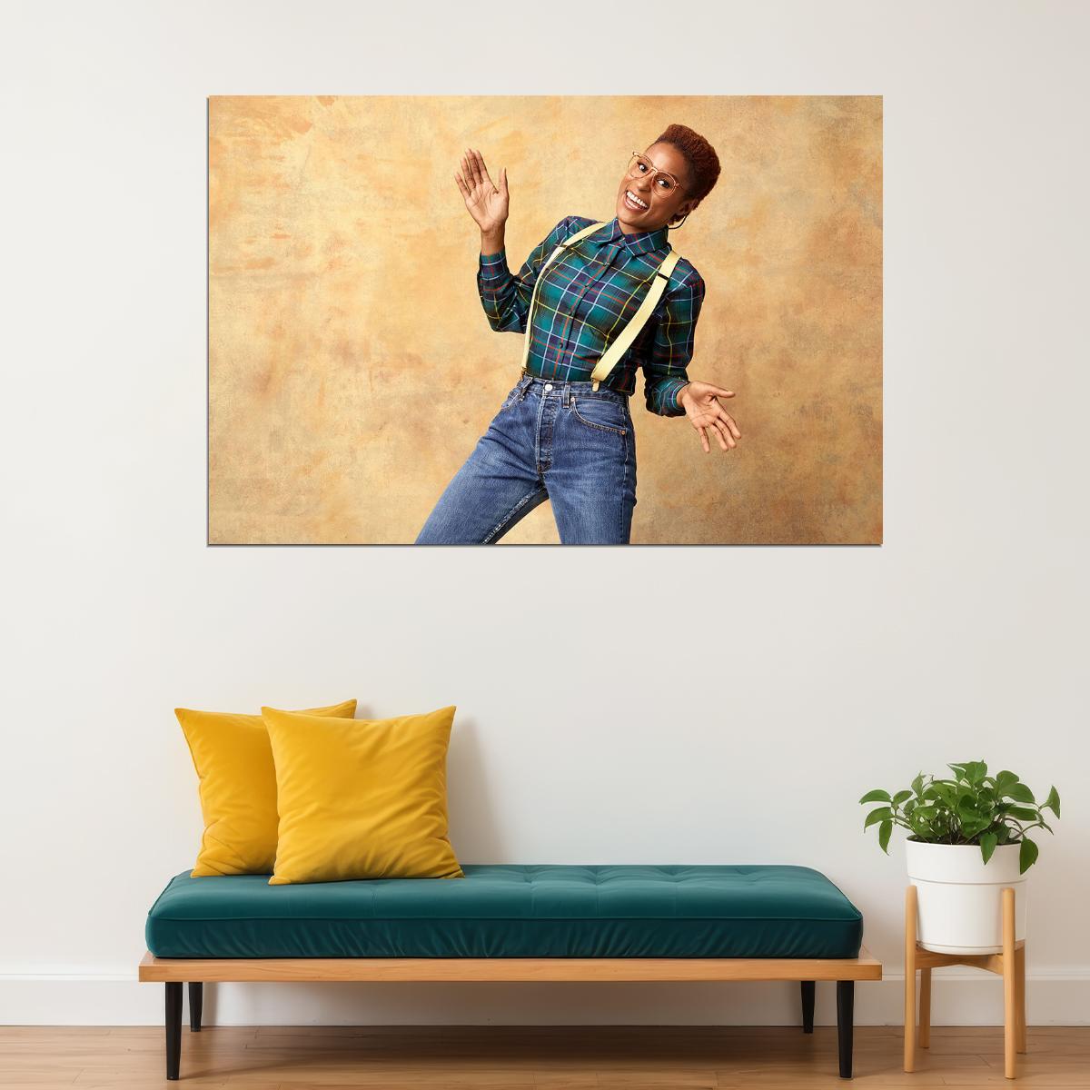 Issa Rae American Cinema Actor Screenwriter Poster Wall Art Print Home Wall Decor - xonomax