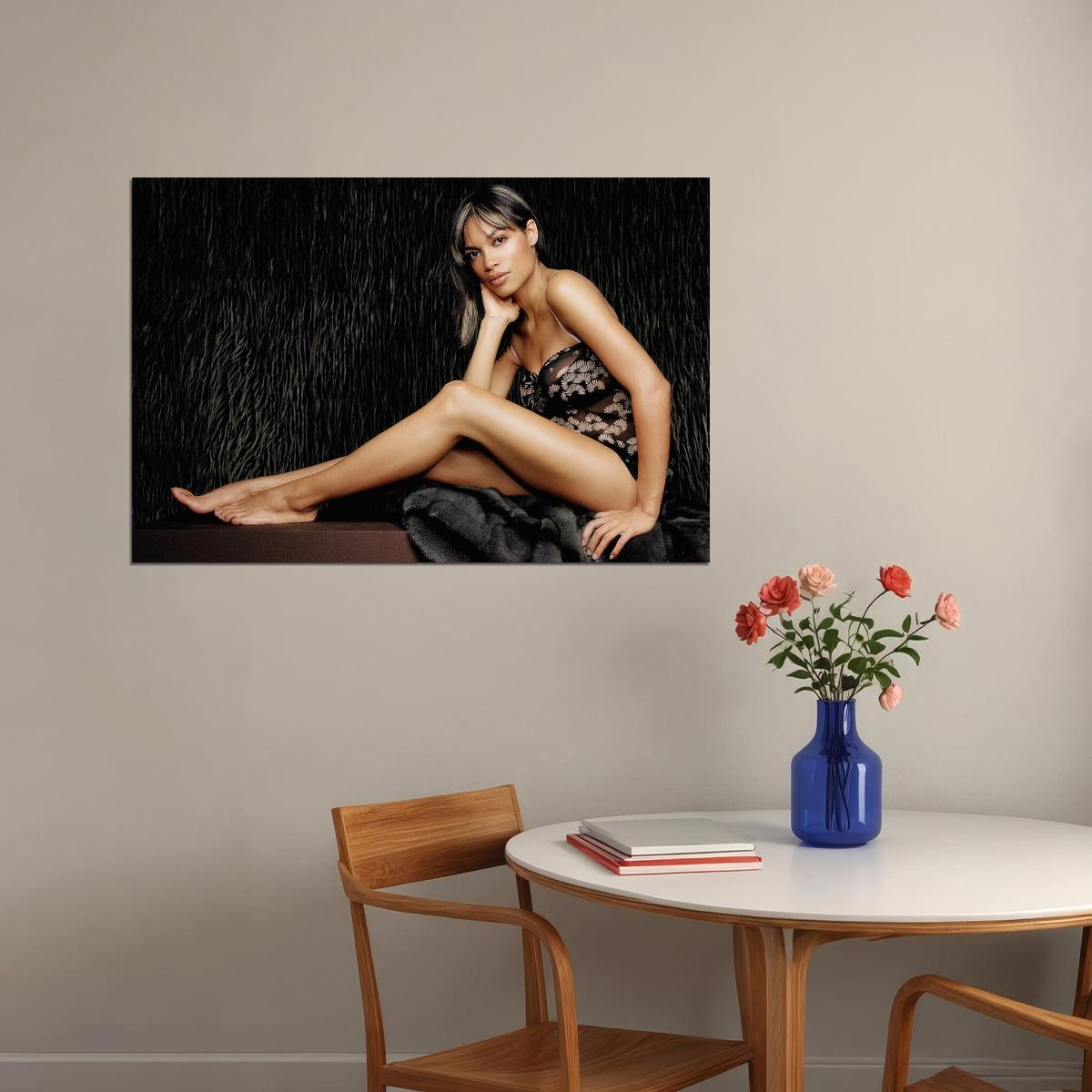 Rosario Dawson American Women Movie Actress Musician Poster Wall Art Print Home Wall Decor - xonomax