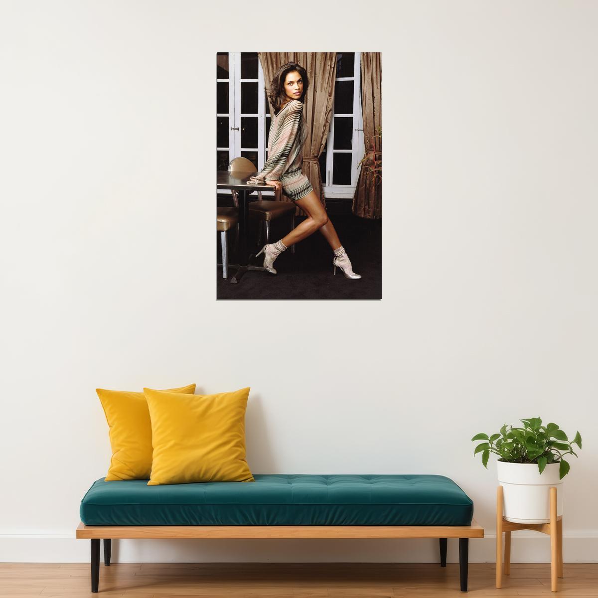 Rosario Dawson American Women Movie Actress Artist Poster Wall Art Print Home Wall Decor - xonomax