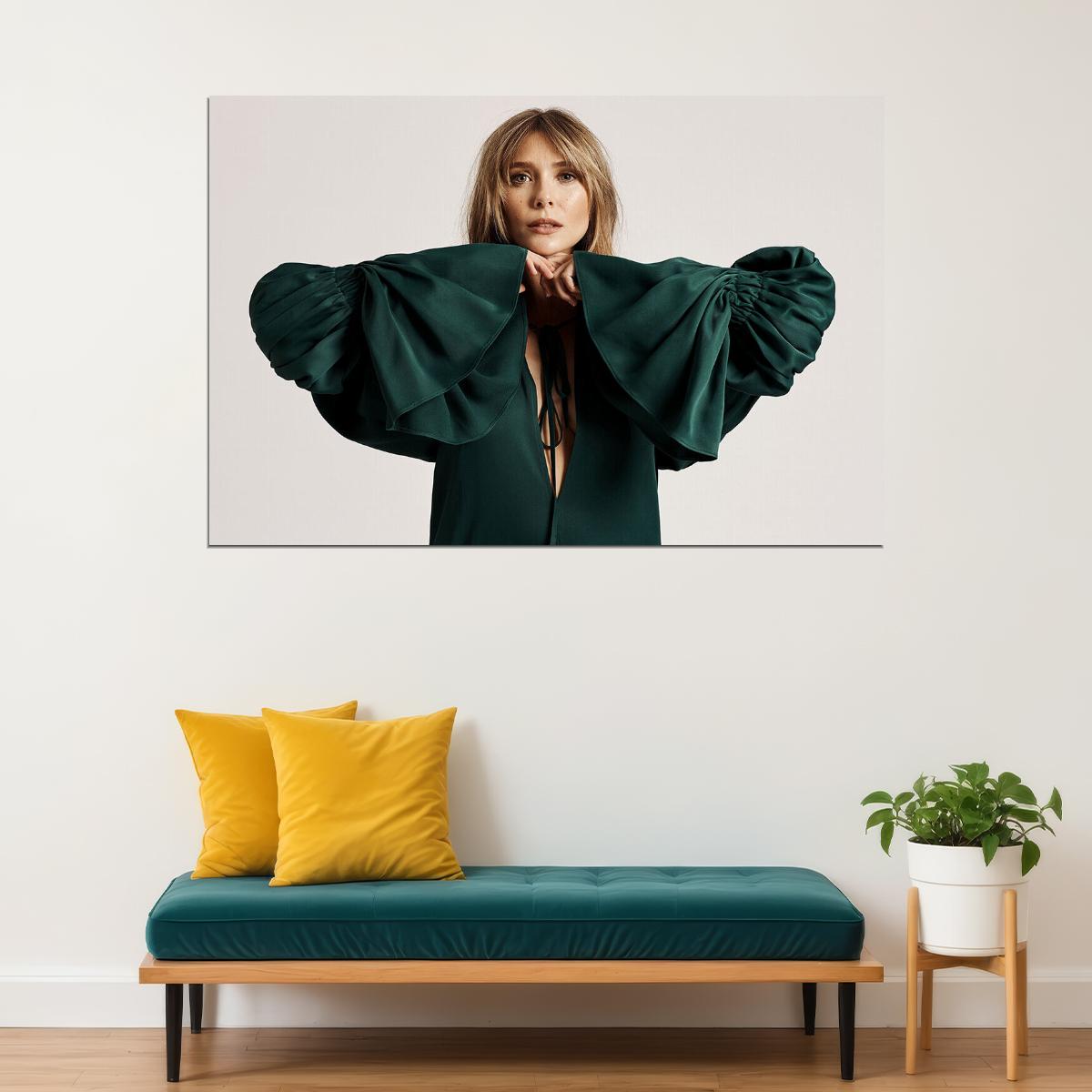 Elizabeth Olsen American Movie Actress Beauty Woman Poster Wall Art Print Home Wall Decor - xonomax