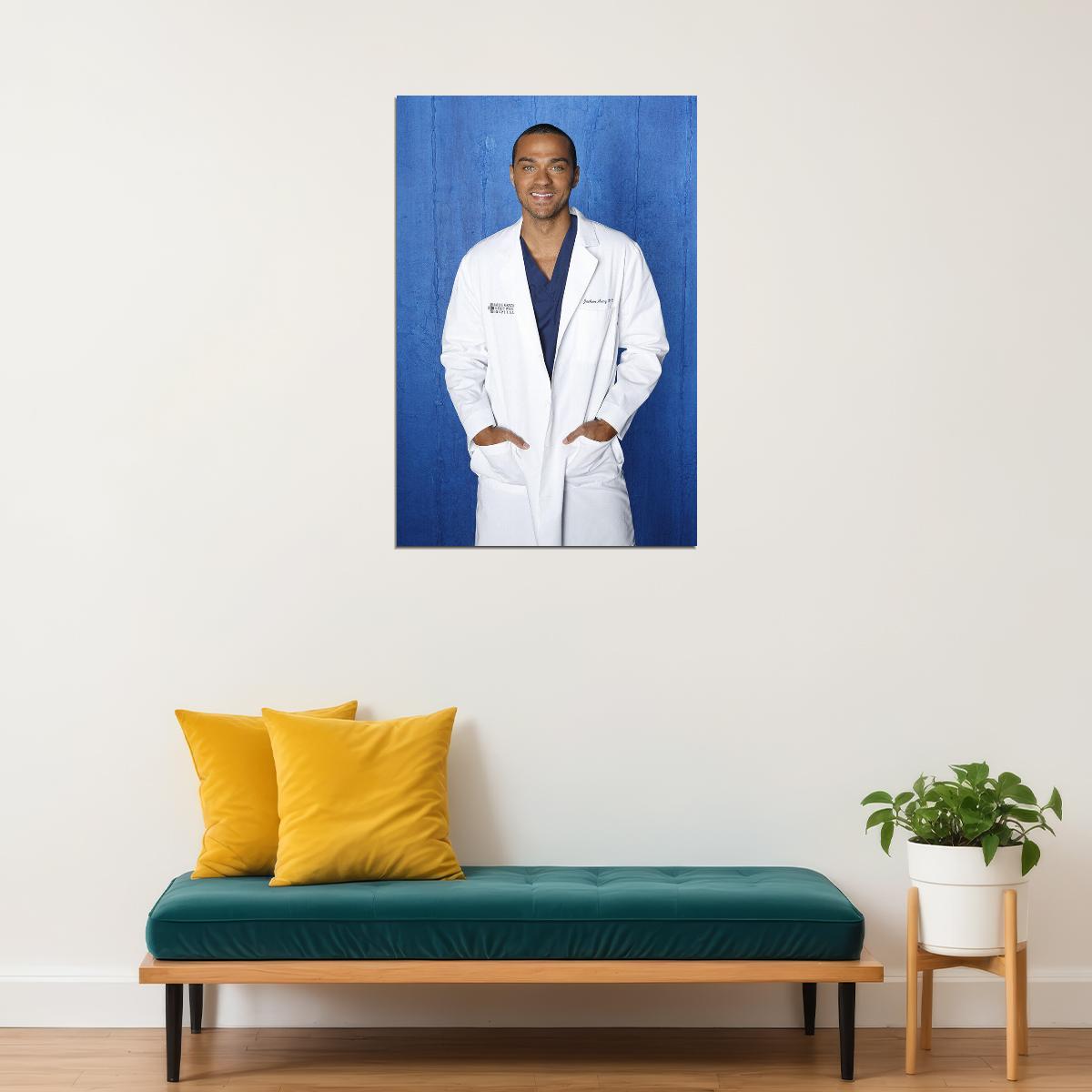 Jesse Williams American Cinema Actor Audio Book Narrator Poster Wall Art Print Home Wall Decor - xonomax